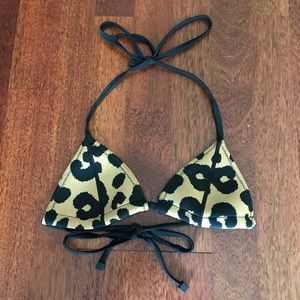 Leopard Print Bikini Top